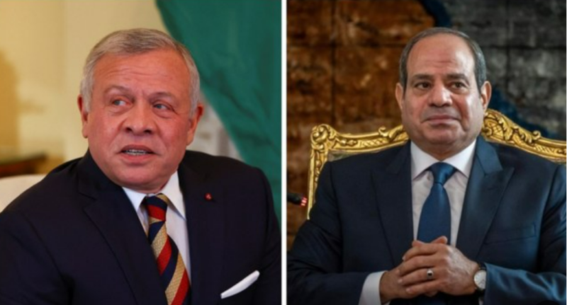 Jordan, Egypt leaders reiterate rejection of Israel’s ‘collective punishment policies’