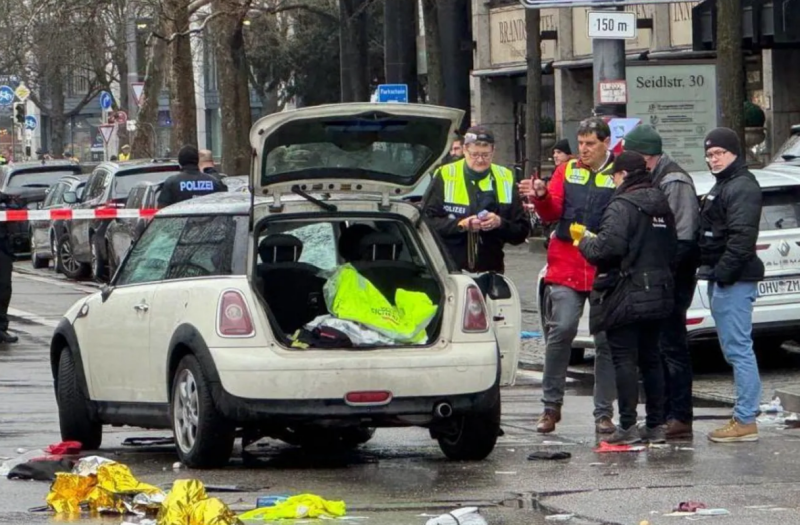 At least 28 injured after car drives into crowd in Munich