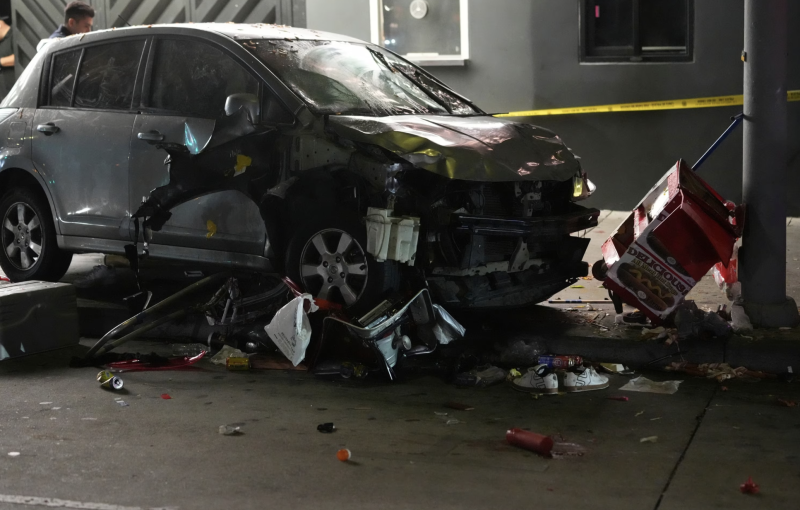 At least 30 injured after car plows into crowd outside music venue in Los Angeles