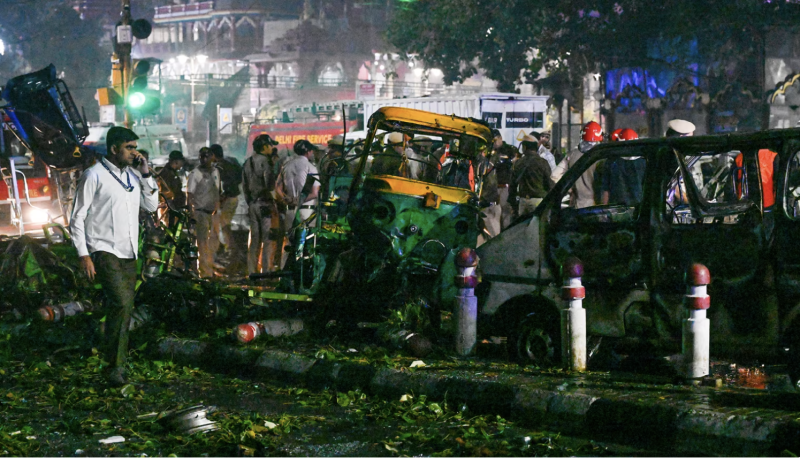 Car blast kills at least 10 people near historic Red Fort in India’s Delhi