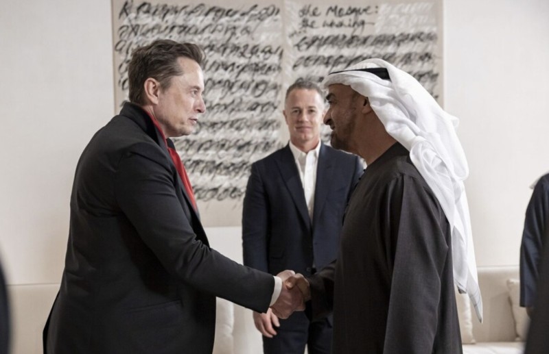 UAE President Receives Elon Musk in Abu Dhabi