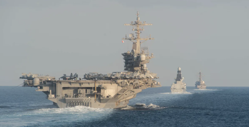 "بالتزامن مع اضطربات ايران " ... واشنطن تحرّك حاملة طائرات إلى الشرق الأوسط