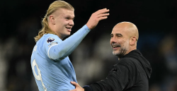 حديث خاص بين غوارديولا وهالاند.. ونصيحة قبل "الهدف 100"