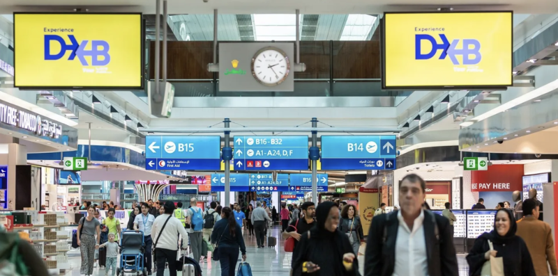مطار دبي الدولي يستقبل 93.8 مليون مسافر خلال 12 شهرا
