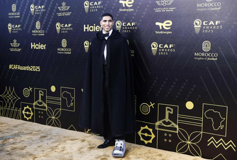 Morocco’s Hakimi named African player of the year
