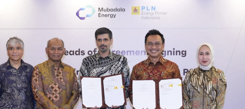 مبادلة للطاقة توقع اتفاقية مبدئية لتوريد الغاز لإندونيسيا