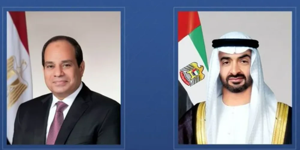 رئيس دولة الإمارات يصل القاهرة في زيارة أخوية