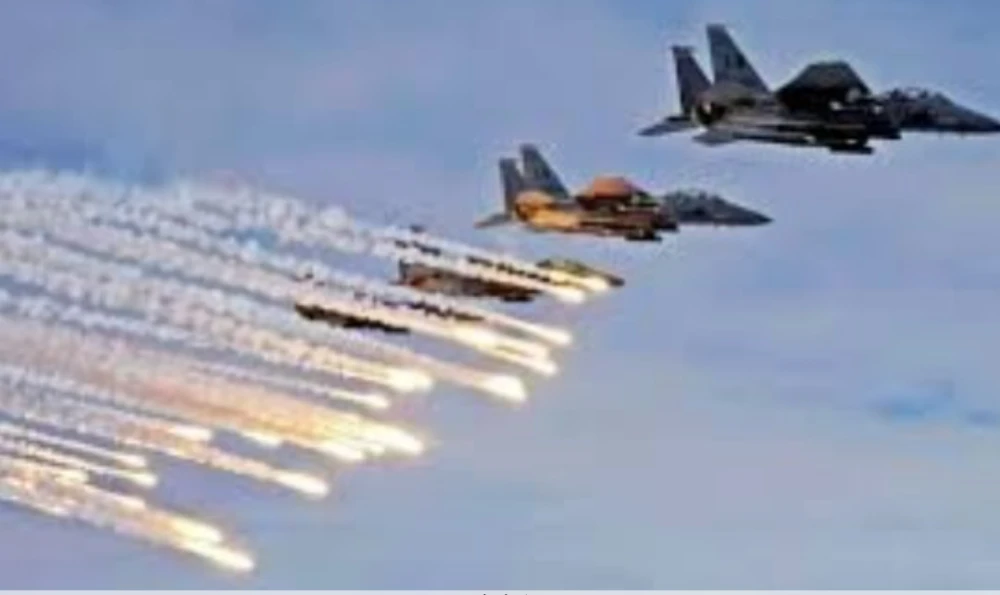 اليمن : غارات أمريكية جديدة على منطقة جدر بمديرية بني الحارث شمال صنعاء