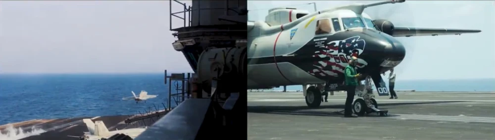 القيادة المركزية الأمريكية تُسلّط الضوء على العمليات المشتركة لحاملتي الطائرات يو إس إس كارل فينسون ويو إس إس هاري إس ترومان