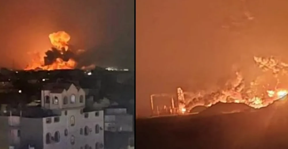 اليمن : غارات إسرائيلية مكثفة تستهدف مواقع الحوثيين في مدينة الحديدة الساحلية