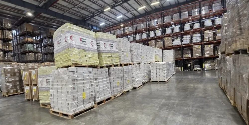 وصول سفينة إماراتية جديدة تحمل 2500 طن من المساعدات إلى غزة