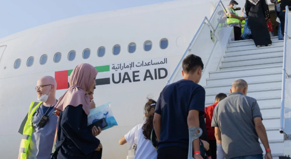 الإمارات تنفذ إخلاء طبيا عاجلا لـ155 من مصابي ومرضى غزة