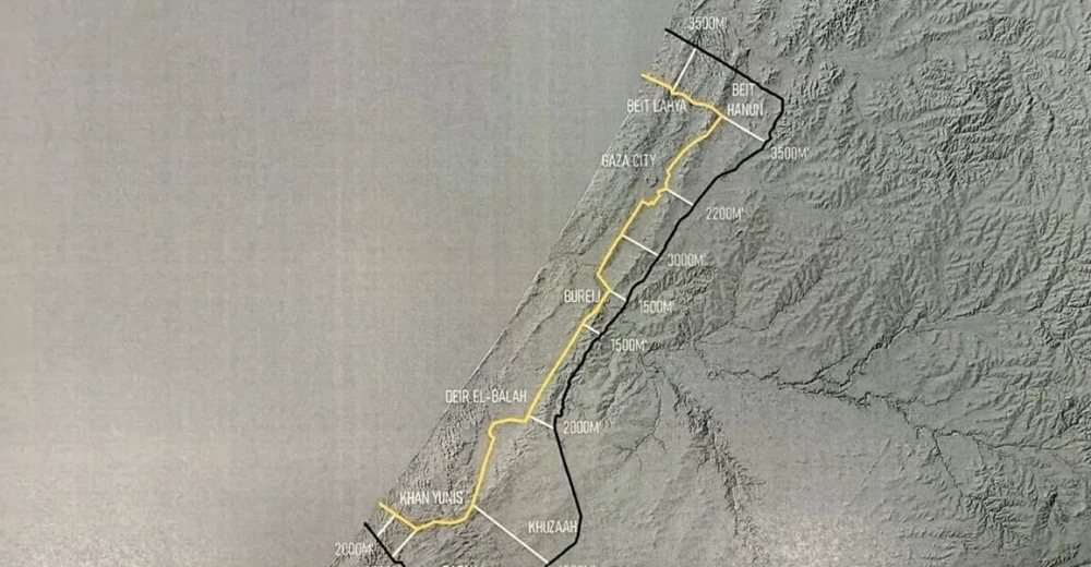 ترامب ينشر خريطة لخطوط الانسحاب الإسرائيلي من غزة