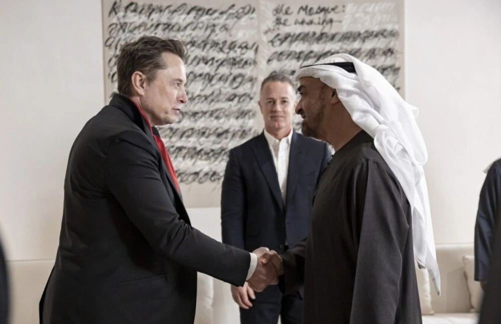UAE President Receives Elon Musk in Abu Dhabi